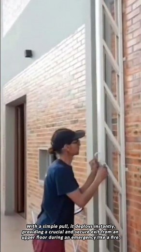 An Ingenious Fold Away Escape Ladder
