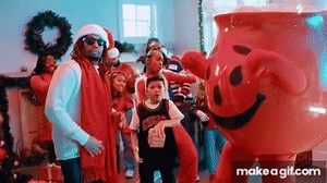 Lil Jon featuring Kool-Aid Man - All I Really Want For Christmas (Official Music Video) on Make a GIF