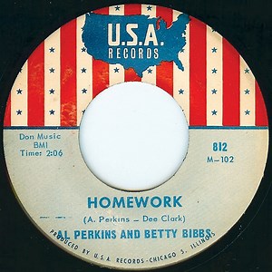 Al Perkins And Betty Bibbs - Homework / Love Me Like I Love You