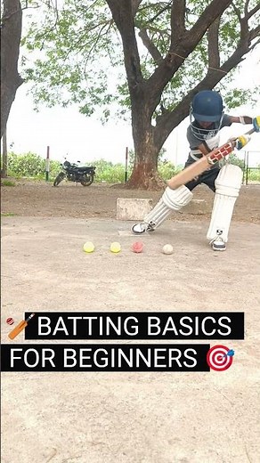 Batting basics for beginners #viralshorts #cricket