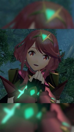 Pyra is adorably bewildered #xenobladechronicles2 #pyra #mythra #shorts