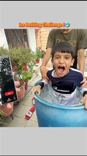 Ice Bathing Challenge 🥶😱 ||‪@souravjvlogs‬ #challenge #shorts #viral