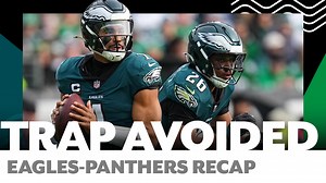 The Eagles tied a franchise record by securing their 9th straight win against the Panthers in Week 14 but this one wasn't as decisive as Birds fans might have anticipated. Check out our Eagles GameStory for analysis from Jaws and Roob, plus hear from the key playmakers in the 22-16 win | NBC Sports Philadelphia