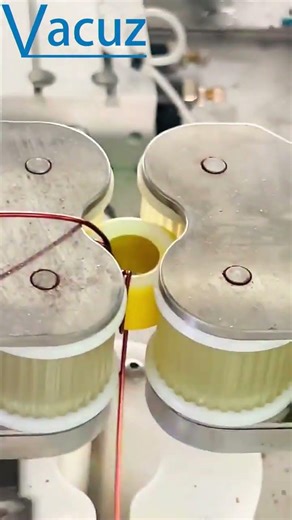 Vacuz R&D Differential Mode Toroidal Inductor Core Automatic Crochet Hook Winding Machine Equipment