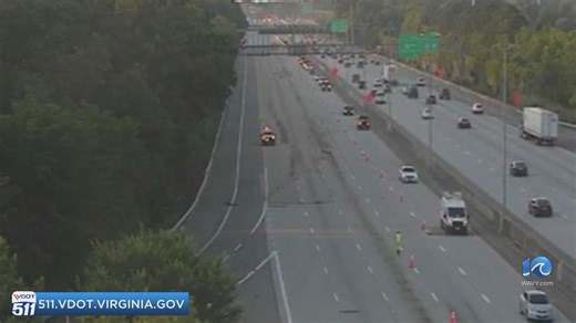 Dump truck crash causes delays on I-64 in Hampton