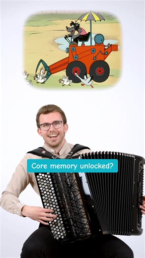 If you know this scene... you had a childhood 🐺🐰#accordion #music #bayan #cartoon #childhood