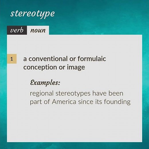 Stereotype | meaning of Stereotype