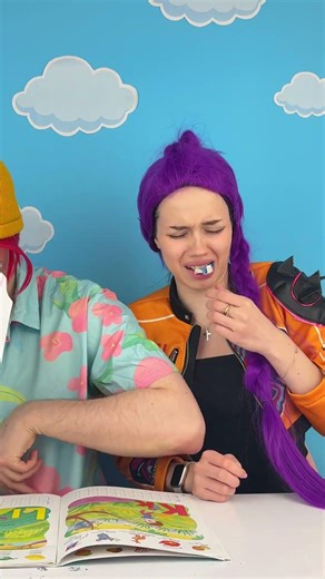 Why is she eating a notebook? 🤨📓