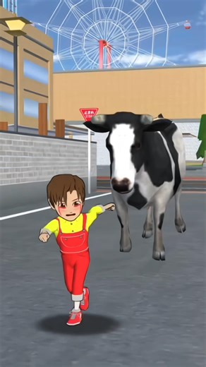 Cow behind yuta🤯🧟 #sakuraschoolsimulator #sakura#shortvideo #viral#shorts