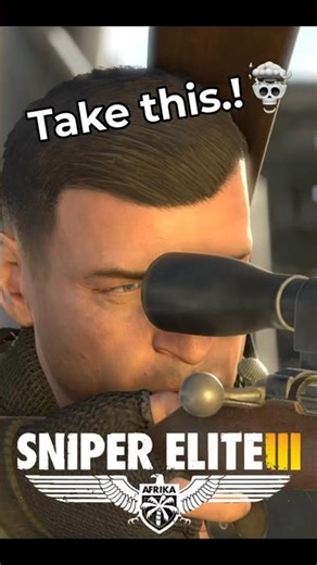 Sniper elite 3 | One Shot..One Kill..No Alarm! ☠️​ #shorts