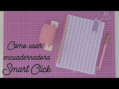cómo usar encuadernadora anilladora perforadora smart click kw-trio o ibi craft 6 agujeros