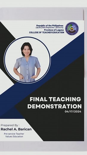 Final Teaching Demo Cover Page Template for Students