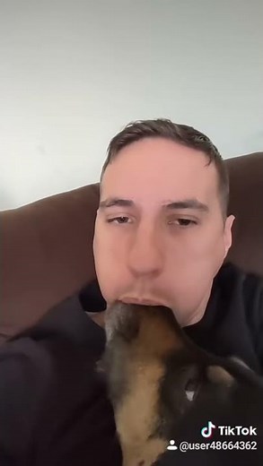 Tiktok blowing air in dogs nose