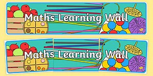 Maths Learning Wall Display Banner