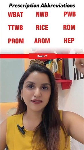 Prescription Abbreviation Part-7 | Dr Neha Shukla