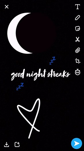 Good Night Streak Ideas for Snapchat