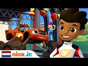 Blaze en de Monsterwielen | Crusher vernielt de Truck Wash! | Nick Jr. Nederlands