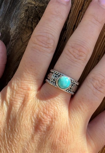 NEW! The Christoval Ring is new available with a turquoise stone 🩵 This stunning ring with its Bootstitch band design is the perfect touch for any western girl. Only found at AntlerRings.com. #AntlerRings #westernfashion #cowgirl #rodeotok #westernjewelry