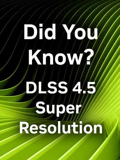 Want to easily enable DLSS 4.5 Super Resolution in over 400 games to reduce ghosting and improve image stability? Find out how to use the NVIDIA app override options to customize your settings in the latest GeForce: Did You Know episode with GeForce_JacobF.