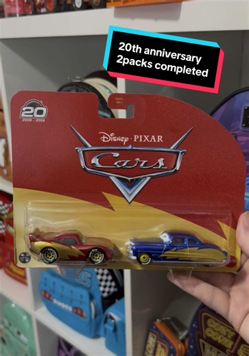 Every Disney Pixar cars 2 packs that was released for the 20th anniversary. So thankful for all our cars friends who helped us score all of these. 🥹 #disneypixar #disneycars #pixarcarscommunity #disneypixarcars #carsdiecastcollector