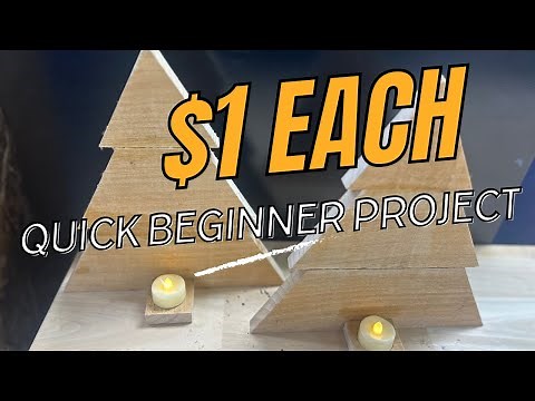 Christmas Tree Candle Holders - EASY Beginner DIY Christmas Project