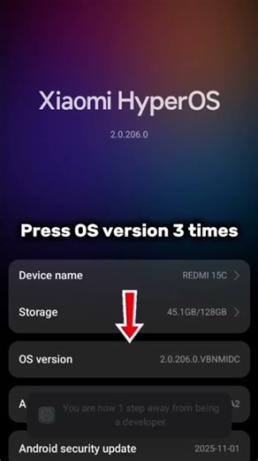 how to enable developer option on Xiaomi phone #xiaomi