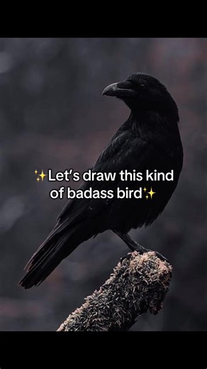 How to Draw a Charcoal Sketch of a Crow