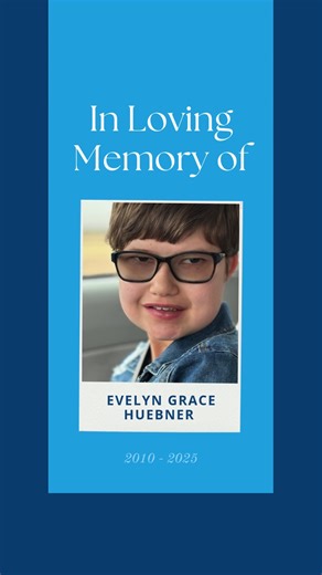 22q Family on Instagram: "Today, we honor the life and light of Evelyn Grace Huebner: a joyful, warm, and radiant soul whose kindness touched everyone she met. Evie had a gift for warm conversation and making people feel seen, whether she was greeting others at church or chatting with friends at McCormick Jr. High. She was beloved by all who had the joy of meeting her. Evie loved her friends, her dog, Willow, and going on trips. Her happy personality and compassion for others reflected a heart f