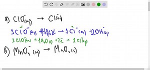 SOLVED:Use the half-reaction method to balance each of the following in basic solution: a. Al(s) ClO^-(a q) ⟶AlO2^-(a q) Cl^-(a q) b. Sn^2 (a q) IO4^-(a q) ⟶Sn^4 (a q) I(a q)