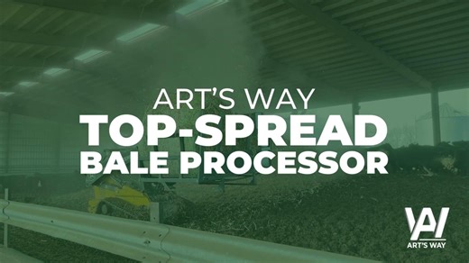 Our TOP-SPREAD bale processor speaks for itself...     - one-person operation     - easy maintenance     - versatile & compactCheck out the rest of the specs here: https://lnkd.in/g9aiagaY | Art's Way Manufacturing Co., Inc.