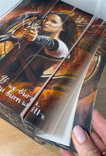 Hunger Games. My two versions of painted book set box. Watercolor paintings, inspiration from the famous movie. For book and art lovers, book collectors, gift idea, fore edge painting #artwork #bookart #paintededges #hungergames #книги