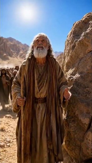 Moses' Greatest Miracle | Water from the Rock in the Desert #jesus #love