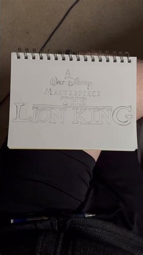 A Walt Disney Masterpiece #thelionking Logo Drawing Pencil #waltdisneymasterpiececollection