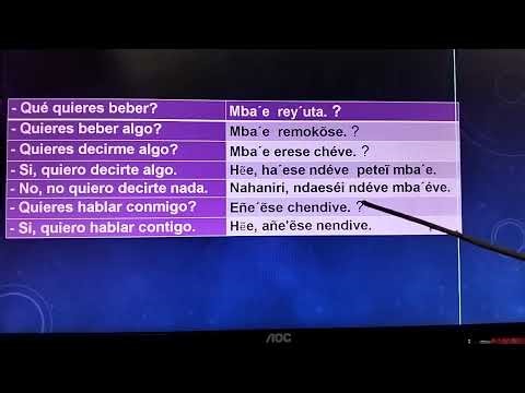 We continue learning the basics of Guarani