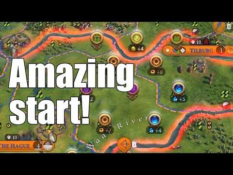 GOD TIER START for the Dutch - Civilization 6 as Wilhelmina