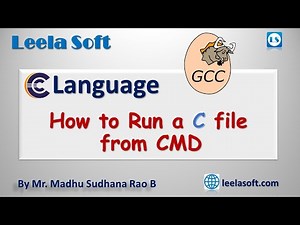 How to Run C Program by using Command Prompt in Windows OS | Leela Soft
