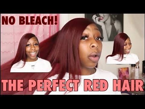 How To Dye Brazilian Hair | Red/Burgundy | WITHOUT Bleach | L'Oreal HiColor | ft. Kendra's Boutique