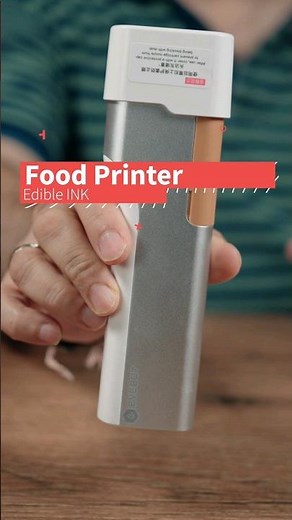 Food Printer with Edible Ink - Evobot portable print pen!
