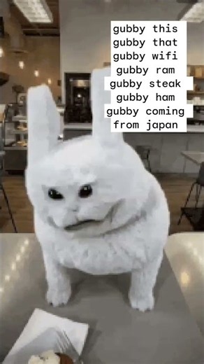 gubby this gubby that gubby wifi gubby ram gubby steak gubby ham gubby coming from japan #emojicat