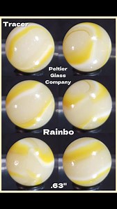 Tracer types uploaded so far! | Peltier Glass Company Marbles Collection