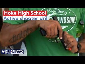 Active shooter drill at Hoke High School shows the importance of timing, communication