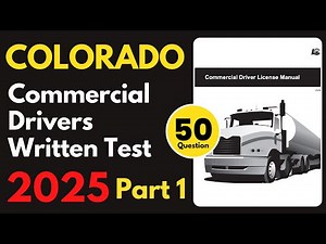 Colorado Commercial Drivers Written Practice Test | Part 1 | CDL Written Practice Test