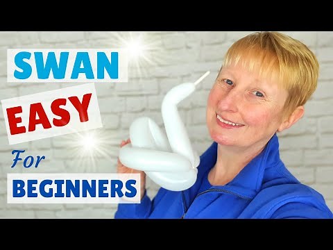 Easy Balloon Swan for Beginners Tutorial / Balloon Swan Step By Step #balloonswan