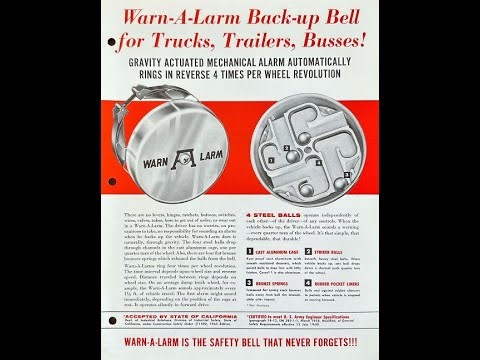 Warn Alarm mechanical back up alarm operation