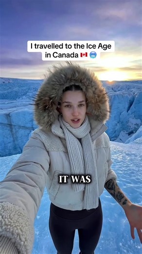 I’m ordering a takeaway and running a hot bath when I get home 🥶🇨🇦 #canada_life🇨🇦 #iceage #mammoth #historytok #timetraveller