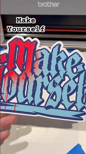 “Make Yourself” scanned and cut with my ‪@BrotherCraftsUSA‬ sdx125e