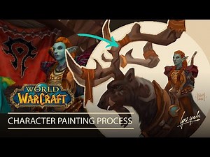 Digital Painting a WoW Character | Full Process with voice-over