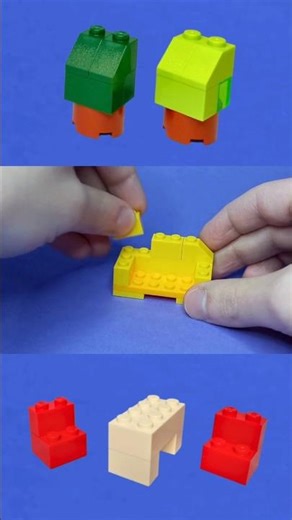 🛋️ Lego Sofa / Sofá Tutorial Ideas #LEGO #sofa #furniture #home #build