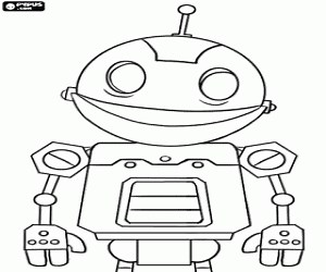 Clank, robot from Ratchet and Clank coloring page printable game