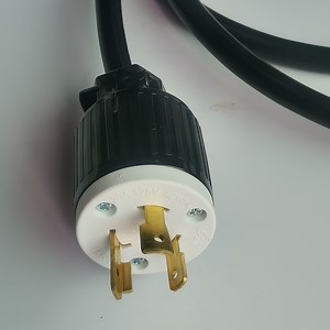 [Hot Item] 20AMP 125 Volt AC 2-Pole 3 Wire Grounding Rewireable American Industrial Grade Locking Plug NEMA L5-20p NEMA Plug